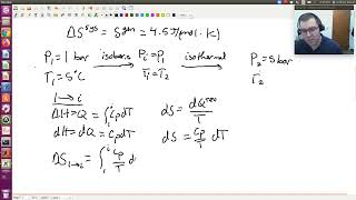 Irreversible and Reversible Adiabatic Compression of Gas Example (Chapter 4, Problem 6)