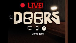 🔴Playing DOORS Live | trying to beat the game | Private server link in chat