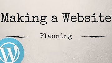 How to Make a Website (Part 1) - Intro and Planning