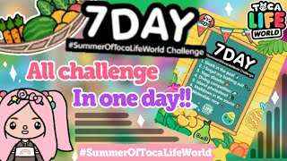 7-DAY CHALLENGE - SUMMER OF TOCA LIFE WORLD | Hopie Eulatriz |