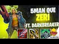 Zeri vs tryhard 5man que ft darkbreaker  wild rift hellsdevil plus gameplay