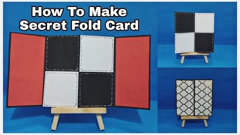 How To Make Secret Fold Card Tutorial / Diy Cards For Scrapbook & Explosion Box