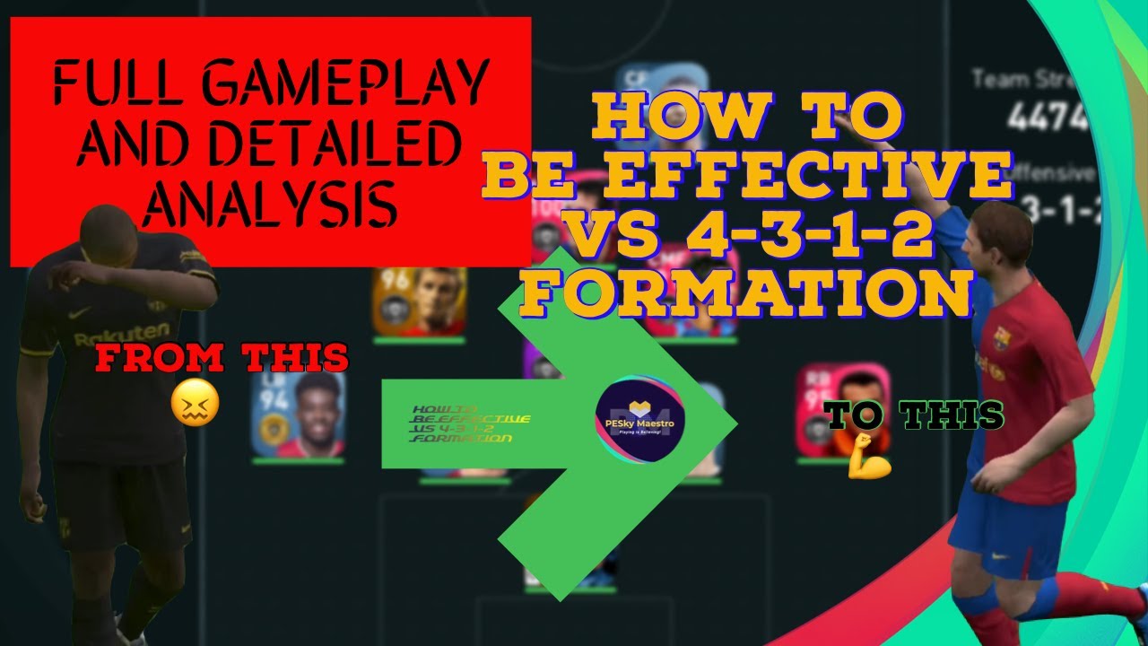 How To Be Effective Against 4 3 1 2 Tips And Tricks For Pes 21 Mobile Pesky Maestro Youtube