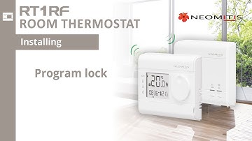 Program lock - [Tutorials RT1 RF room thermostat]