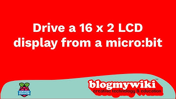 Drive an LCD display from a micro:bit