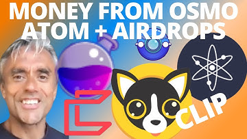 MAKING MONEY WITH OSMO, ATOM, HUAHUA + COSMOS AIRDROPS!  (CLIP)  | ALTCOINS | CRYPTOCURRENCIES |