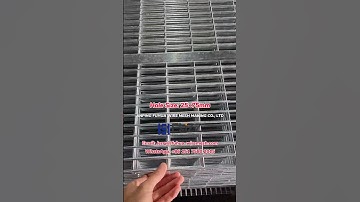 FHZZ® Hot dip Galvanized Welded Mesh Fence Panels, Clear View Fence Material Wire Perimeter Security