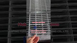 FHZZ® Hot dip Galvanized Welded Mesh Fence Panels, Clear View Fence Material Wire Perimeter Security