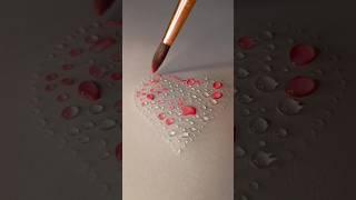 رسم القلب بألوان مائية بطريقة جميلة | #shorts #drawing #beautiful #color #viral #draw #heartbroken