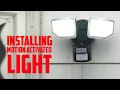 Installing motion activated light  handybros 