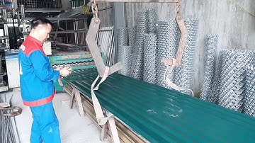 Cận cảnh quy trình cán tôn sóng