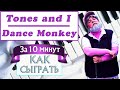 DANCE MONKEY НА ПИАНИНО для новичков — обучение легко урок дэнс манки разбор Dance Monkey piano easy