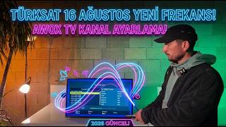 Awox Tv Channel Tuning August 16, 2026 Türksat New Frequency Installation