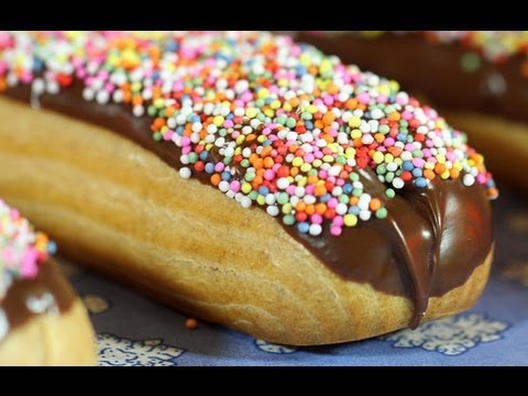 resep-eclair-coklat-(chocolate-eclair-recipe-video)-|-cooking-dj