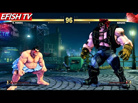 E. Honda vs Abigail (Hardest AI) - STREET FIGHTER V
