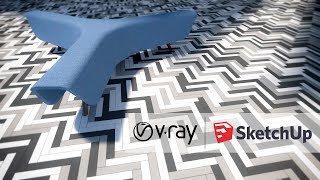 SketchUp and V-Ray Tutorial - Random Tile Modeling, Rendering, and Post Production