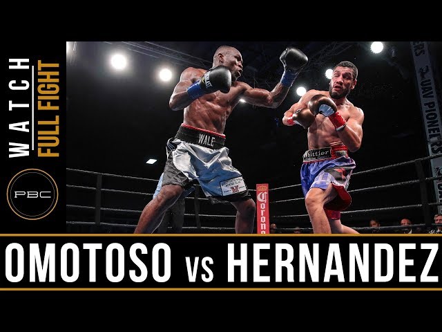 Omotoso vs Hernandez FULL FIGHT: December 15, 2017 - PBC on FS1