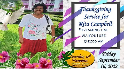 Thanksgiving Service for Rita Campbell