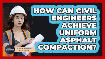 How Can Civil Engineers Achieve Uniform Asphalt Compaction? - Civil Engineering Explained
