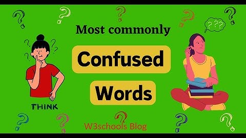 Adopt Vs Adapt | Commonly Confused Words in English | W3schools