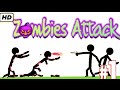 Zombies Attack Stickman Animation like Minecraft. stickman Vs Minecraft.Minecraft vs stickman