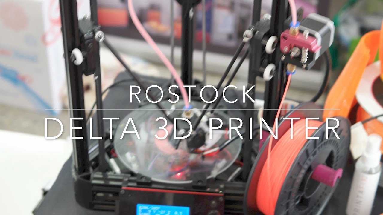 Rostock delta 3d printer YouTube