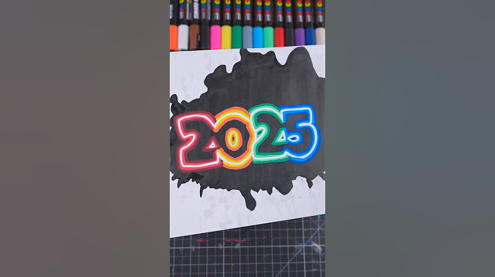 Happy New Year! Drawing 2025 with Neon Lights! VERY Satisfying!   #art #newyear #shorts