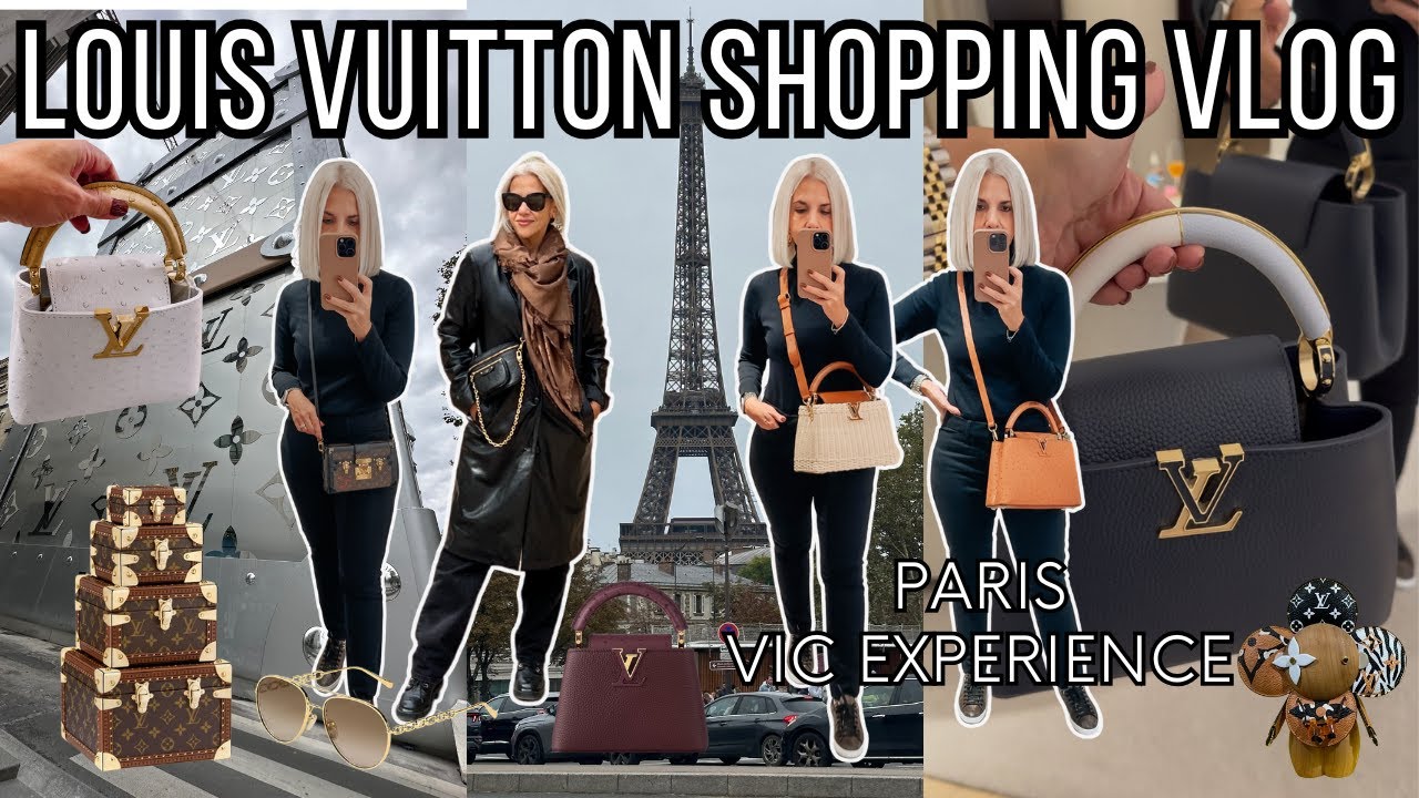 LV PARIS LUXURY SHOPPING VLOG 🛍️ LOUIS VUITTON VIC EXPERIENCE 🥂 SO MANY ...