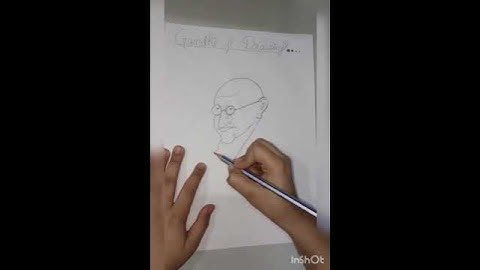 Easy gandhi ji drawing #like #new #gandhiji #subscribe #drawing #mast #share