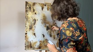 Abstract Acrylic Painting #14: Making off painting | Relaxing | Enjoy