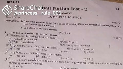 12th std computer science model question paper 2022