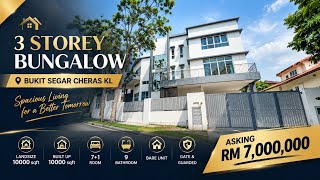 🔥 RM7.0M Massive 10,000 sqft Luxury Bungalow | Bukit Segar, Cheras KL | Freehold & Bare Unit 🏡✨