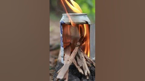 Survival Skills: How to Make a DIY Stove in 5 Minutes in Extreme Conditions. #lifehacks#skills#ideas
