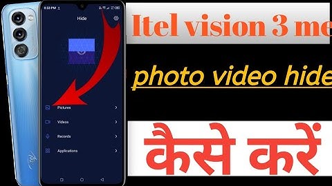Itel vision 3 me photos videos kaise hide karen/How to Itel vision 3 me photos videos hide settings