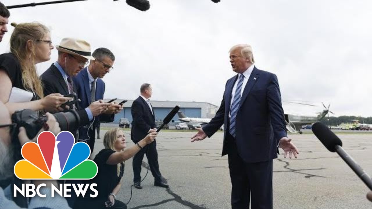 Trump Defends Sharing Conspiracy Theory Linking Epstein And Bill Clinton | NBC News