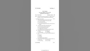 Communication skill 1st semester | Part time diploma || #rgpv #education