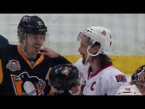 Penguins and Senators shake hands after thrilling Game 7