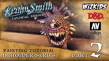 How to Paint a Wizkids Beholder - Part 2 - Applying Washes