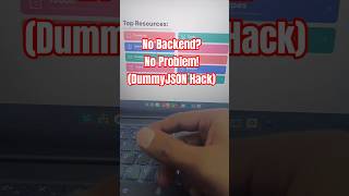 No Backend? No Problem! (DummyJSON Hack) #api #json #free #shorts #reels
