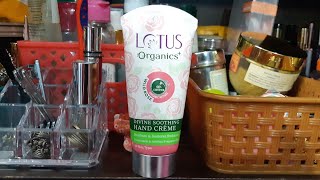 Lotus organics luxuries hand creme review | wild rose | hand creme for summers | RARA |
