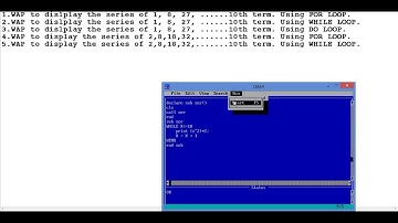 QBasic Programming Using SUB Procedure  Normal Series Using All Loops  !!!