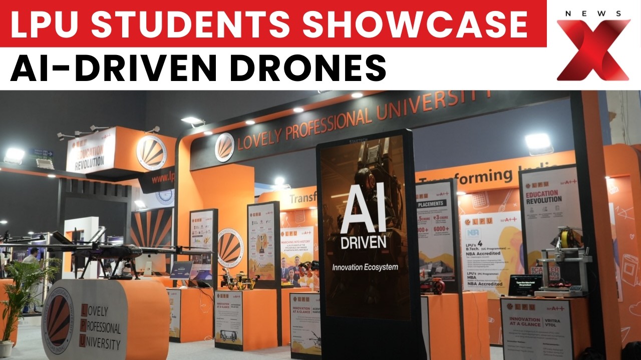 LPU Students Showcase AI-Driven Drones, Innovations at India AI Impact Summit 2026 | NewsX