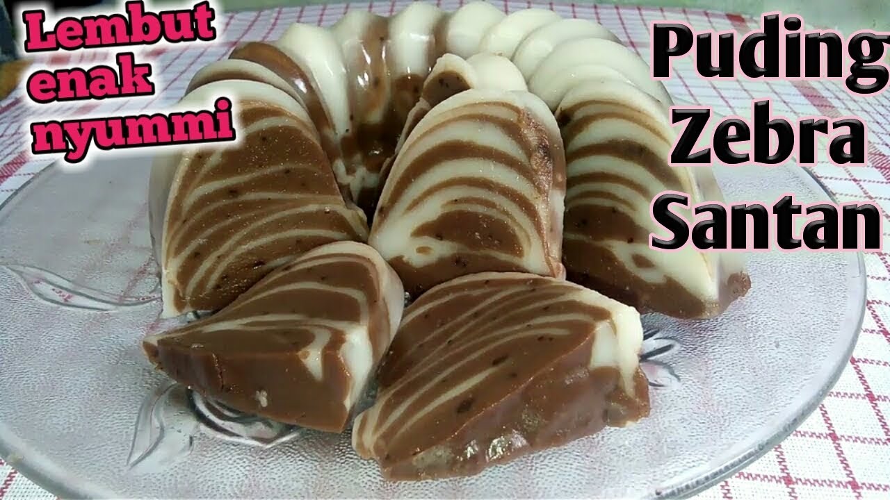 Cara membuat puding zebra santan - YouTube