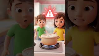 Hot Hot Song for Kids 🍳🔥 | Kitchen Safety Rhyme | Learn Safety Rules #Kitchen Safety #Kids Safety