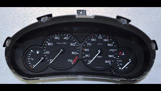 Tachometer repair Peugeot 206