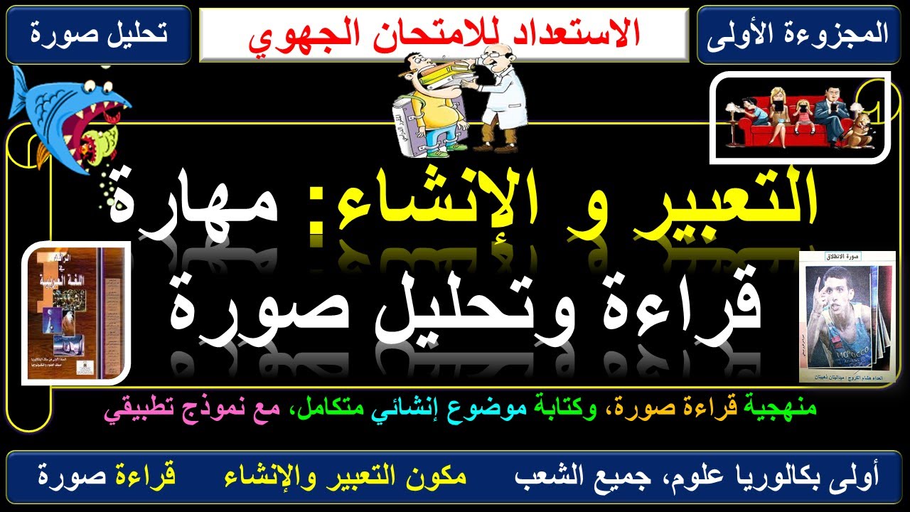 اولى بكالوريا علوم، جميع المسالك: مهارة قراء صورة