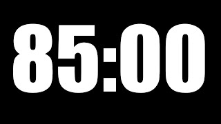 85 Minute Timer ⏱️ Countdown with Alarm