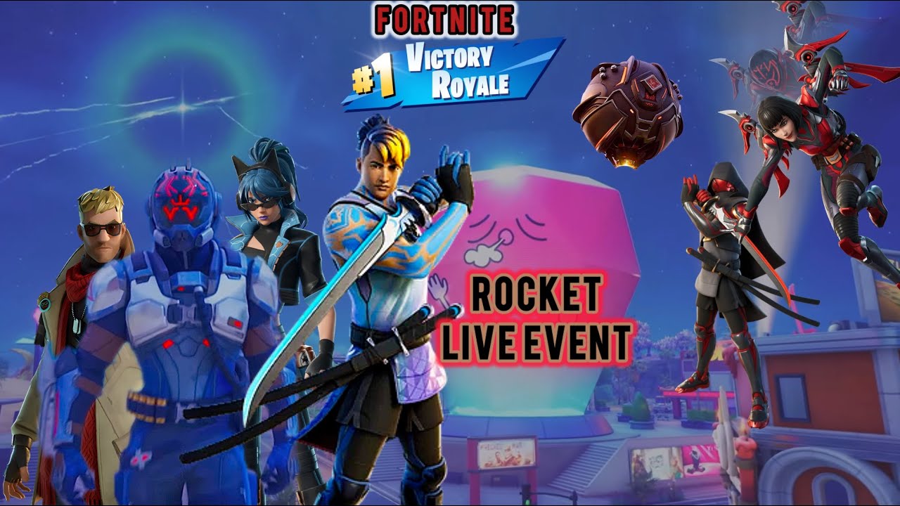 The Full Rocket Live Event with A Ronin Victory Royale on the Side | Fortnite (No Music/Commentary)