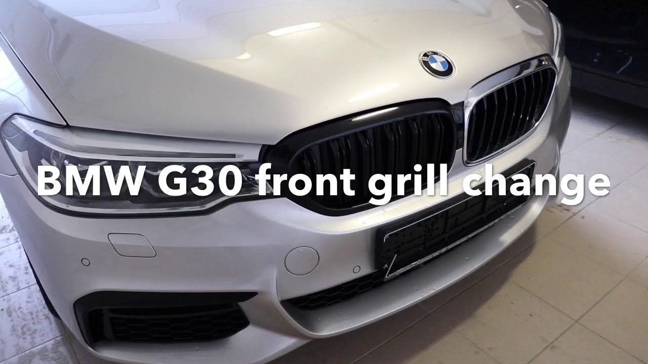 BMW 5 series G30 front grill kidney change 