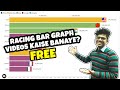 How to make racing bar graphs like data is beautiful for free explained in hindi